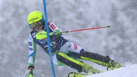 V finale slaloma v Kranjski Gori dve Slovenki