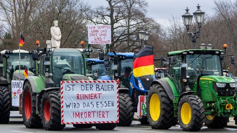 protest kmetje nemčija