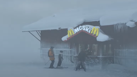 McSki McDonald's smučanje burger