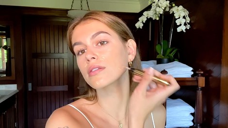 Kaia Gerber make up ličenje ličila