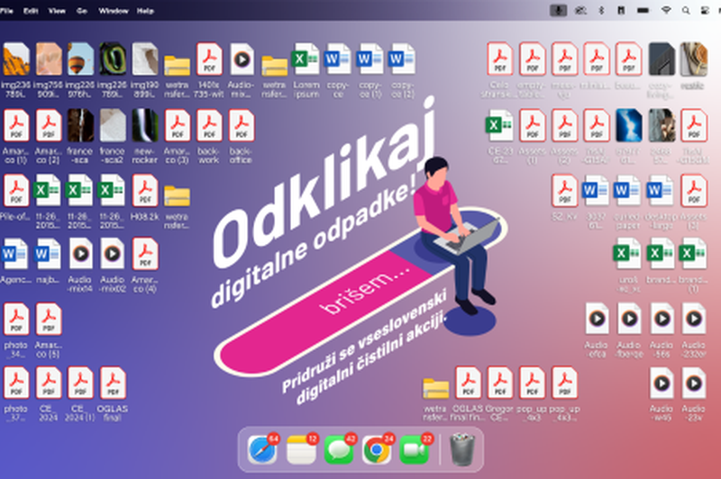 Odklikajmo digitalne odpadke - izkoristimo dodatni dan v letu za digitalno čistilno akcijo (foto: Ekologi brez meja)