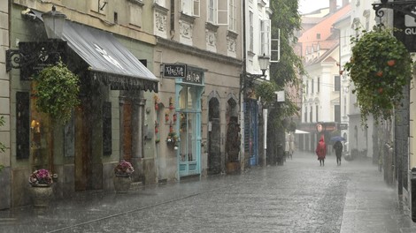 dež ljubljana padavine