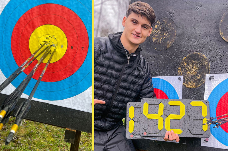 Izjemen uspeh za slovensko lokostrelstvo: Tim Jevšnik postal novi svetovni rekorder (foto: posnetek zaslona/X  World Archery)