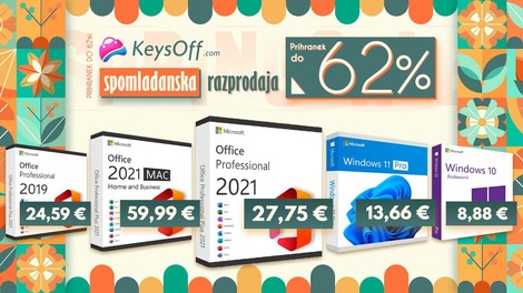 Originalna različica sistema Windows 11 za 13,66 € in Microsoft Office 2021 za 27,75 € na Keysoff!