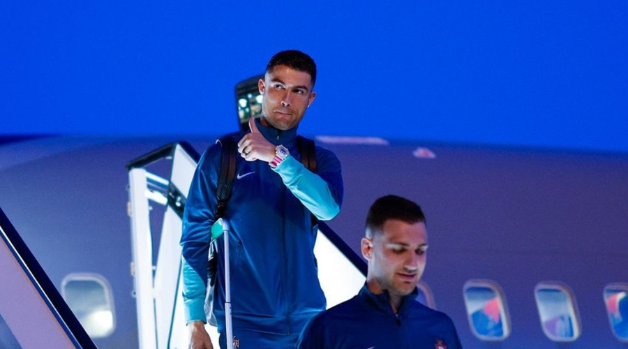 Ste opazili kovček, s katerim je Ronaldo prišel v Slovenijo? (Je prestižne znamke, cena pa vas bo vrgla na zadnjico) (foto: Instagram/Cristiano Ronaldo)