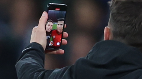 Janez Koželj selfi Cristiano Ronaldo