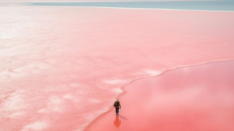 jezero, roza, avstralija