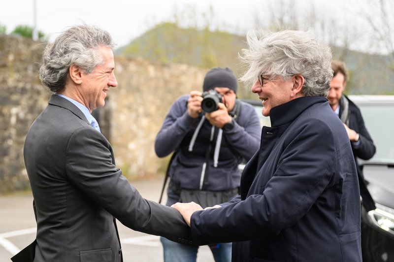 Thierry Breton in Robert Golob (foto: Bobo/Jure Makovec)