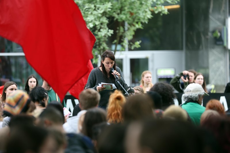 Protest v Ljubljani (foto: Borut Živulović/Bobo)