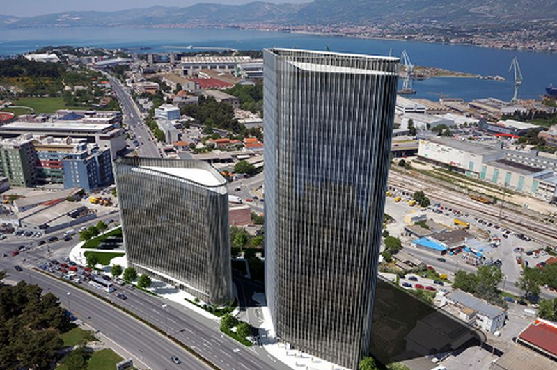 Dalmatia Tower v Splitu (foto: Skyscrapercenter.com)