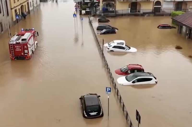 Milano prizadele obilne padavine in poplave: najhujše šele prihaja (VIDEO) (foto: Twitter/CaptainGhazi/posnetek zaslona)