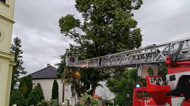 Apokaliptični prizori neurja v državi: v 24 urah zabeležili kar 107.000 udarov strel (foto: DVD Valpovo/Facebook)