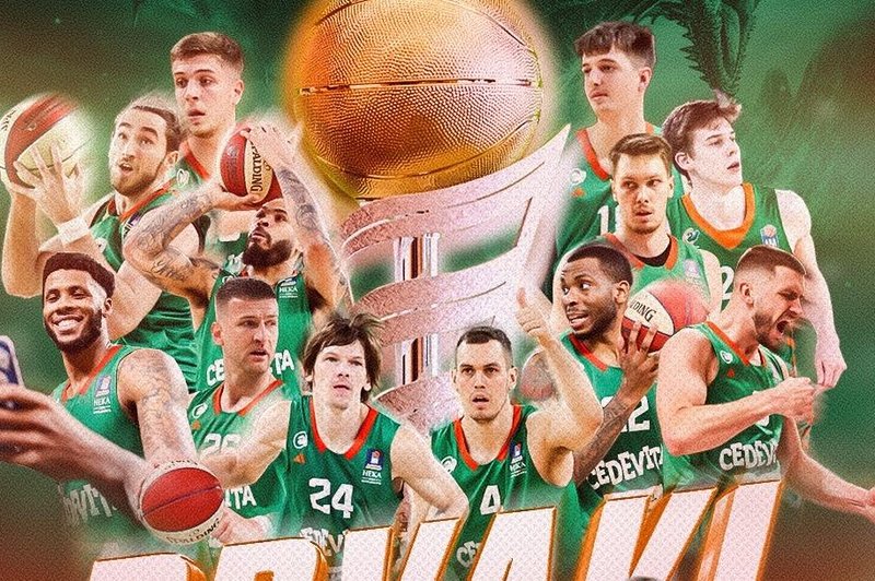 Zmaga za Ljubljančane: košarkarji Cedevite Olimpije ubranili naslov državnih prvakov (foto: Facebook/Cedevita Olimpija)