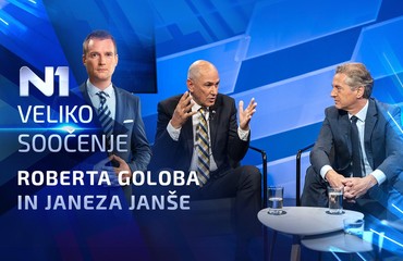 N1 STUDIO: Soočenje Roberta Goloba in Janeza Janše