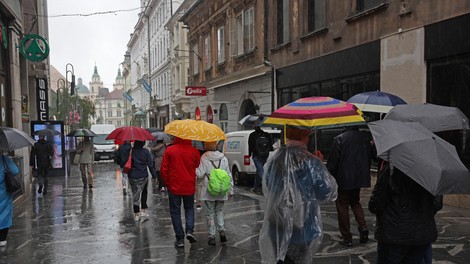 Ljubljana dez nevihta