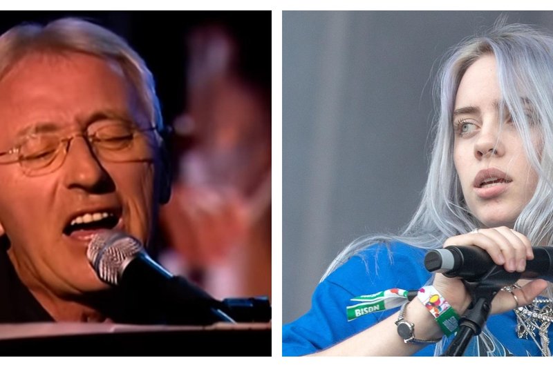 Neverjetna podobnost: je Billie Eilish za novo skladbo navdihnil Oliver Dragojević? (foto: Profimedia/Youtube/posnetek zaslona/fotomontaža)