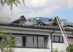 Tržič: ko je zagorelo, je bilo v šoli 40 učencev in osem zaposlenih (VIDEO)