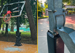 Vsega obsojanja vredno: vandali popolnoma uničili otroško košarkarsko igrišče Gorana Dragića