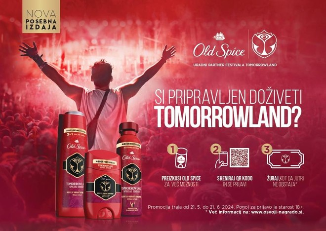 Old Spice je združil moči s festivalom Tomorrowland in se podal v svet glasbenih festivalov (foto: promocijska fotografija)