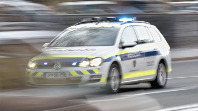 44-letni Ptujčan se je fizično znesel nad otrokom, poškodoval starejšo žensko, nato pa še dva policista (foto: Žiga Živulovič jr./Bobo)