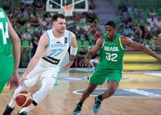 Slovenija na krilih izjemnega Luke Dončića premagala Brazilijo