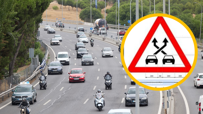 Kaj predstavlja nov prometni znak? Preverite, da vas na cesti ne bo zmedel (foto: Twitter Spanish/fotomontaža/Profimedia)