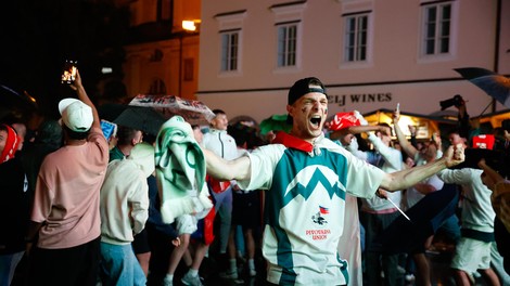 Navijači Euro 2024 tekme med Portugalsko in Slovenijo v Ljubljani