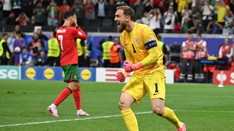 Jan Oblak Cristiano Ronaldo enajstmetrovka euro 2024