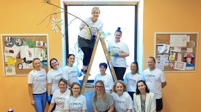 Zaposleni podjetja L'Oréal osvežili večgeneracijski center Skupna Točka (foto: promocijska fotografija)