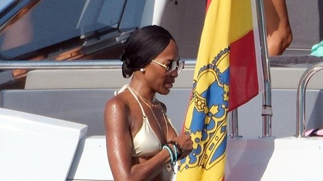 Naomi Campbell počitnice jahta Ibiza