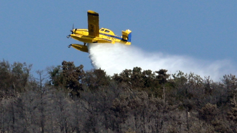 Poškodbe slovenskega Air Tractorja, ki se mu med pristajanjem niso odprla kolesa, niso hude: poteka podroben pregled