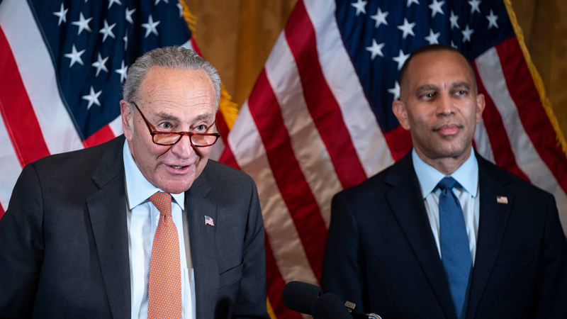 Chuck Schumer in Hakeem Jeffries