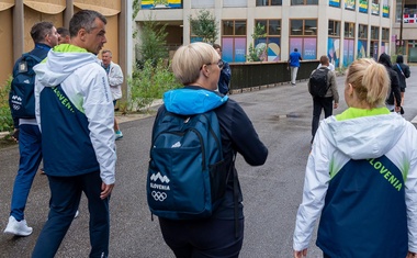 Obisk visokih predstavnikov Slovenije v olimpijski vasi v Parizu