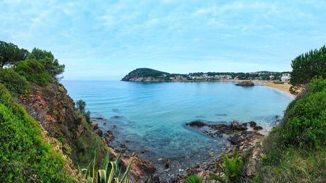 Spanija Palamos plaza La Fosca Costa Brava