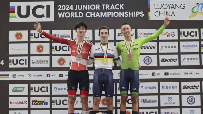 Izjemen dosežek! Nejc Peterlin do medalje na mladinskem svetovnem prvenstvu na velodromu (foto: Profimedia)