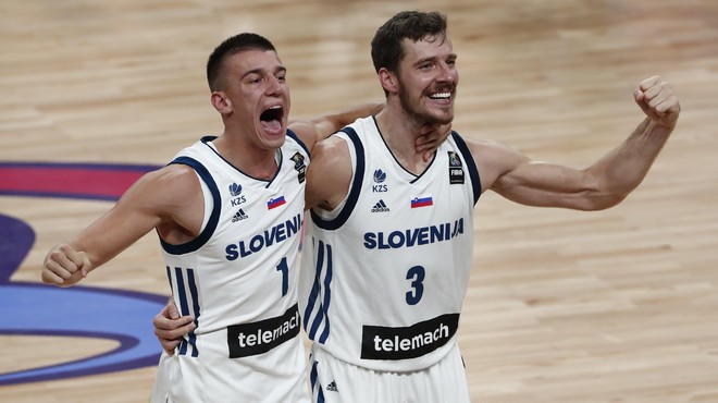 Goran Dragić na finalni tekmi med Slovenijo in Srbijo na EP 2017. (foto: Bobo)