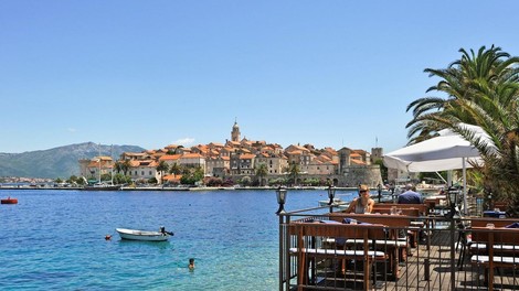 korčula, otok, morje