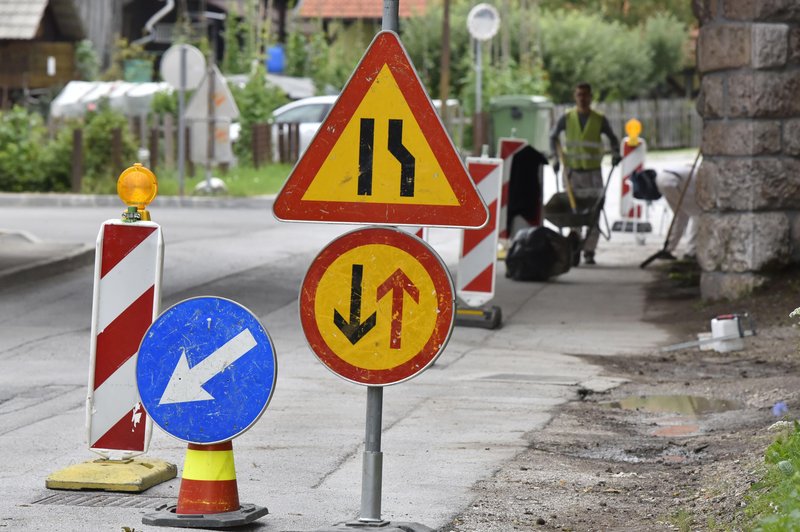 Dvomilijonska investicija v Ljubljani: zaprti Vodovodna in Verovškova ulica (foto: Bobo/Žiga Živulović jr.)