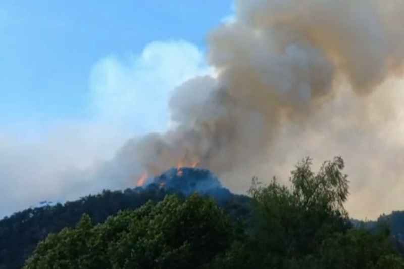 Ob slovenski meji divja hud požar: v zadnjih dneh se je le še okrepil (foto: TDD Rai/Posnetek zaslona)