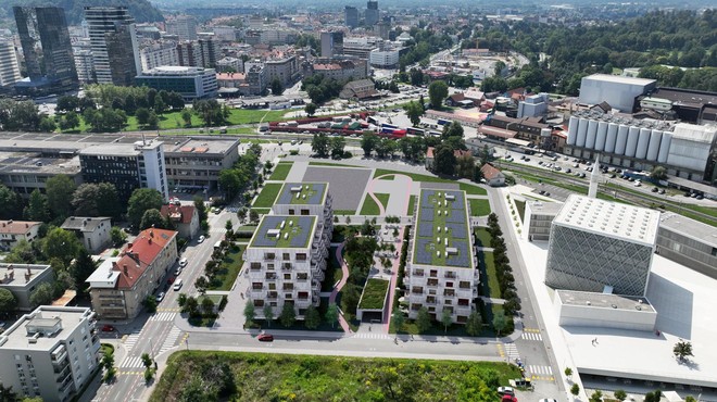 Le streljaj od strogega središča Ljubljane gradijo nove stanovanjske objekte: poglejte, kako bodo videti stanovanja in po kakšni ceni jih bodo prodajali (FOTO) (foto: Nest)