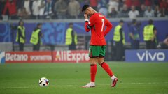 Cristiano Ronaldo solze jok Slovenija-Portugalska Euro 20254 evropsko prvenstvo v nogometu