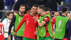 Cristiano Ronaldo solze jok Slovenija-Portugalska Euro 20254 evropsko prvenstvo v nogometu