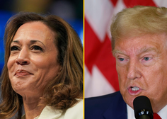 Odmevno soočenje: Donald Trump in Kamala Harris iz oči v oči