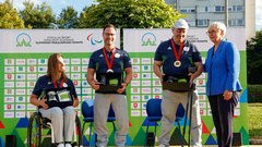 Paraolimpijci na sprejemu v Ljubljani: prišli so tudi številni slovenski politiki (FOTO)