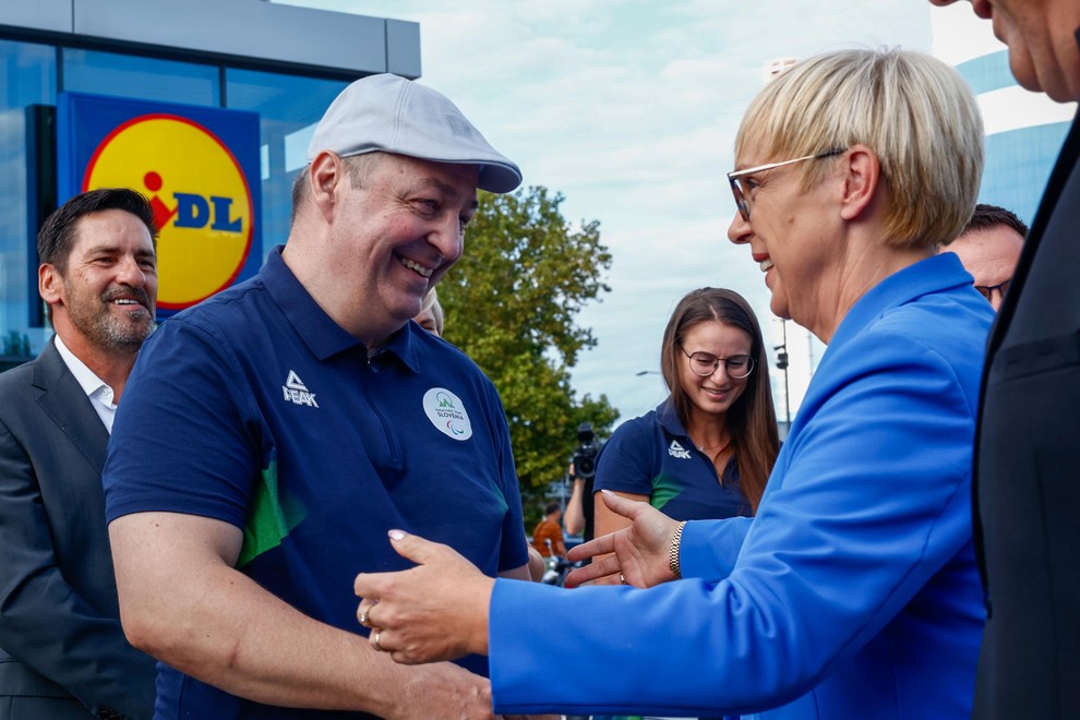 Paraolimpijci na sprejemu v Ljubljani: prišli so tudi številni slovenski politiki (FOTO)