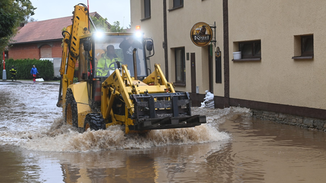 češka padavine vreme poplave elektrika