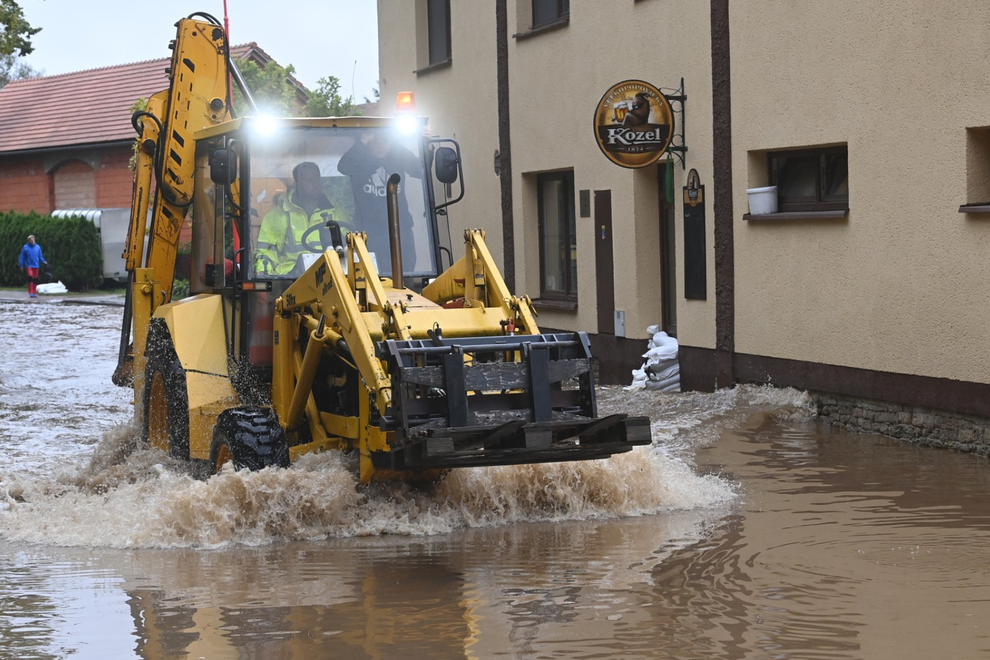 češka padavine vreme poplave elektrika