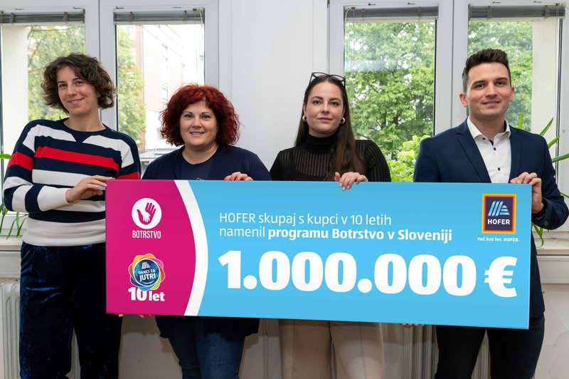 Kateri trgovec je programu Botrstvo v 10 letih namenil več kot milijon evrov? (foto: promocijska fotografija)