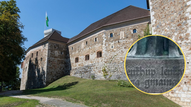 Američana navdušil spomenik na Ljubljanskem gradu: "V katerem jeziku je ta napis?" (foto: Profimedia/Facebook/fotomontaža)