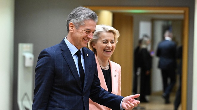 Ursula von der Leyen in Robert Golob (foto: Profimedia)